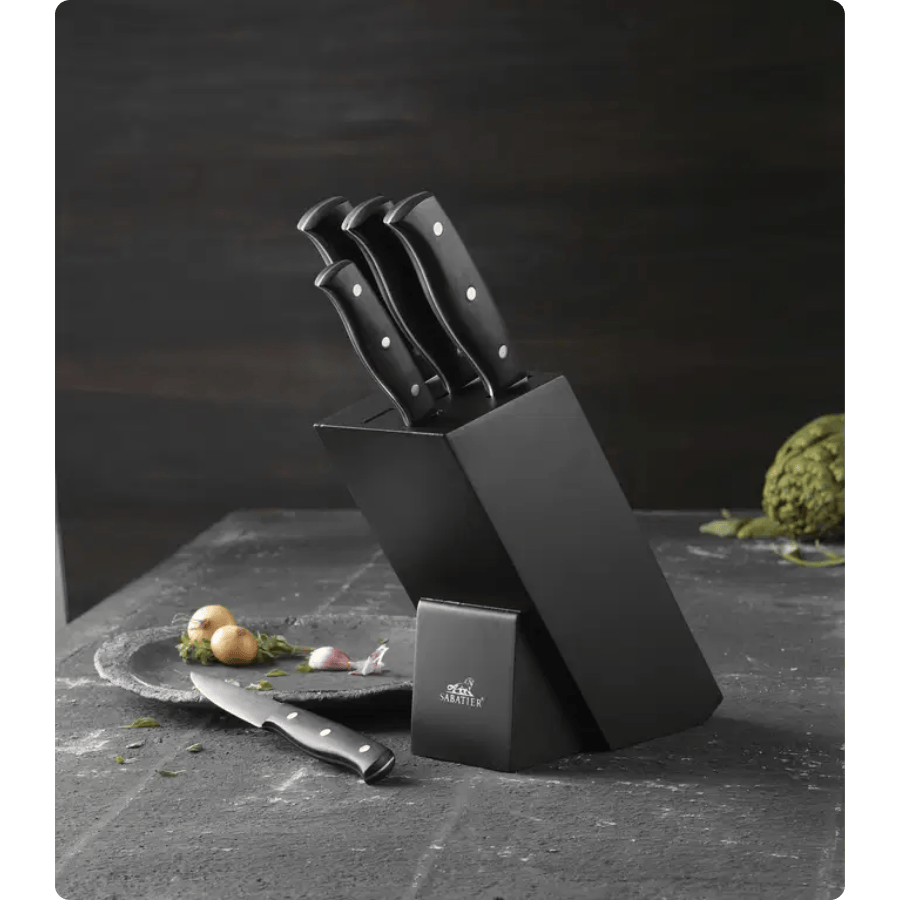 Lion Sabatier International Mon bloc Knivblok og knive 6 dele Sort